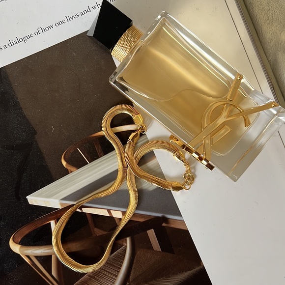 Gold Snake Choker Necklace, EMERGENCY SALE: PRICE FIRM - Picture 3 of 13